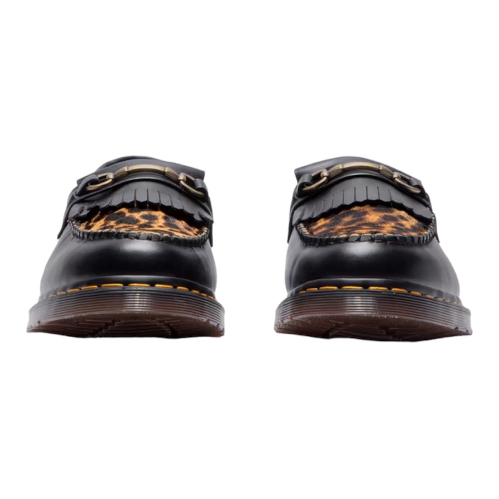 Dr. Martens Black and Leopard Loafers - Picture 3 of 14